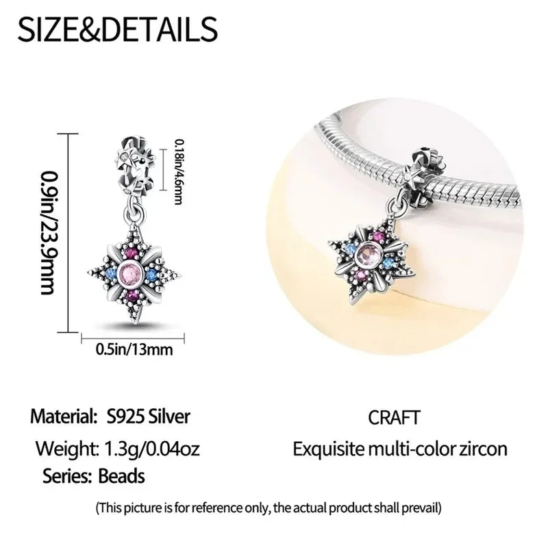 925 Sterling Silver Classic Purple Retro Heart Charm | Lotus Angel Beads for Bracelet & Necklace DIY Jewelry