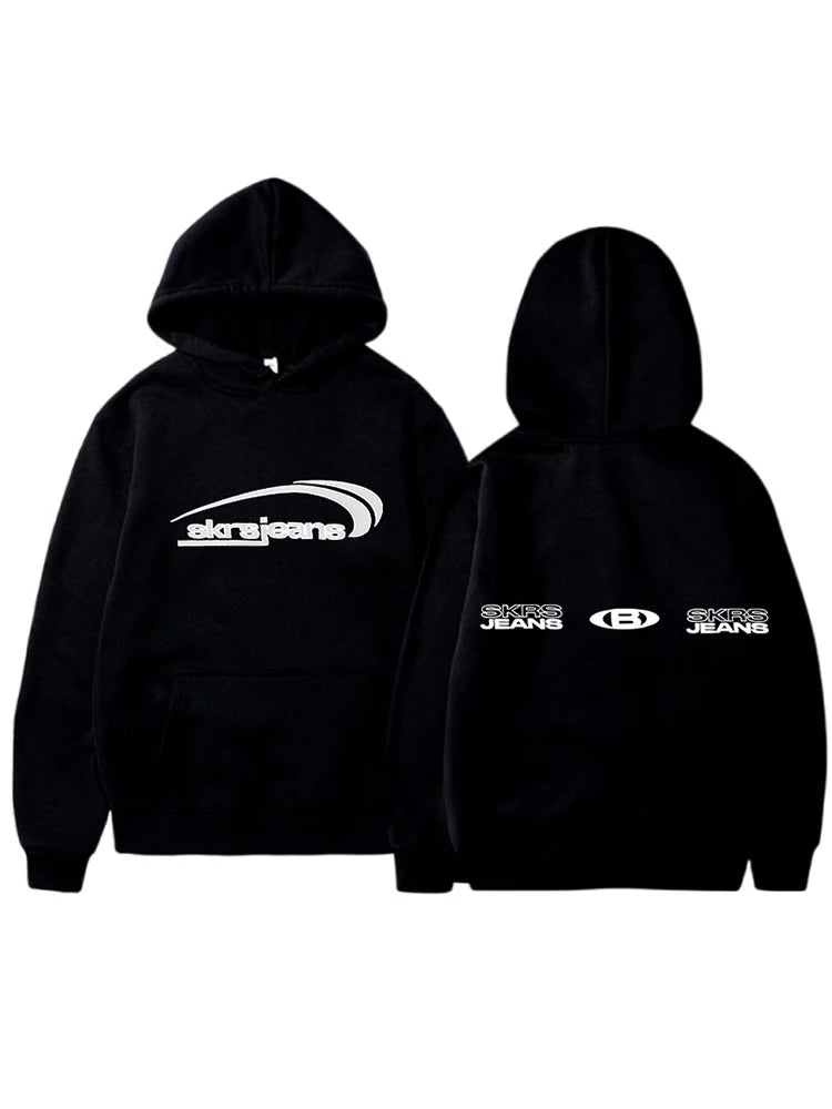 Women’s Plus Size Hooded Sweatshirt | Solid Color Letter Print Plush Long Sleeve Pullover | Casual Cozy Top