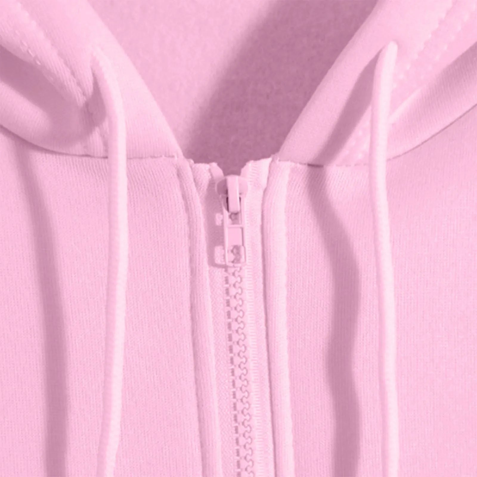 Spring Autumn Women Solid Color Hooded Sweatshirt Coat | Zipper Pocket Hoodie Jacket | Casual Outerwear Femme