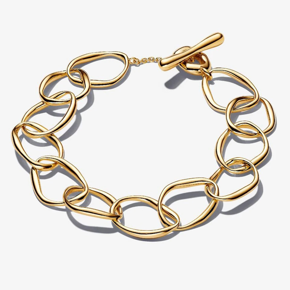 925 Sterling Silver Disney Minnie & Mickey Heart Charm Bracelet | Gold Bead ME Matte Braided Chain – Fashion DIY Jewelry