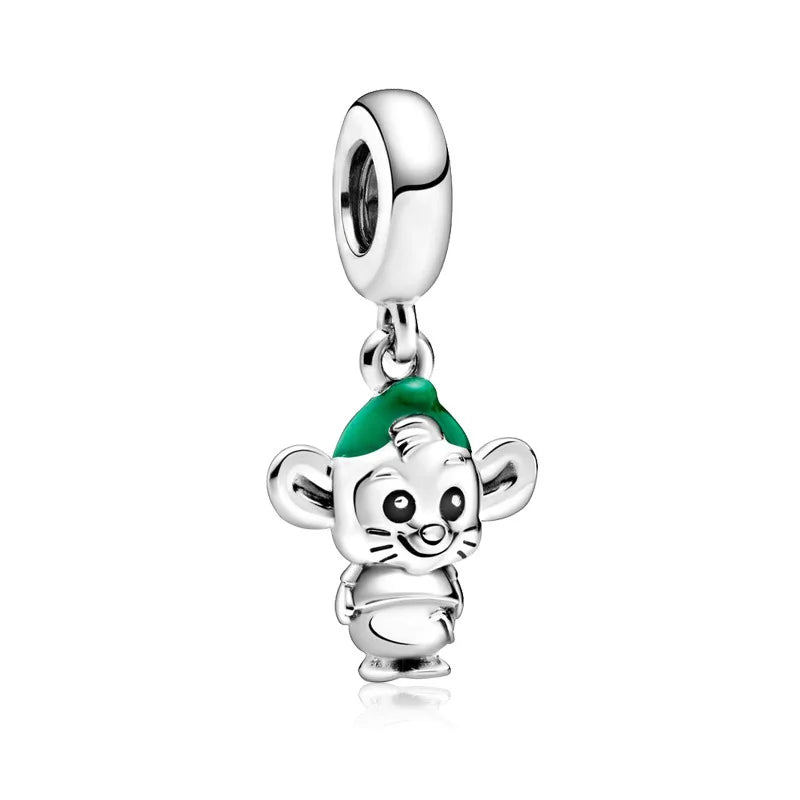 925 Sterling Silver Disney Character Beads – Mickey, Minnie, Princess, Stitch, Iron Man, Spiderman Charms for Pandora Bracelet
