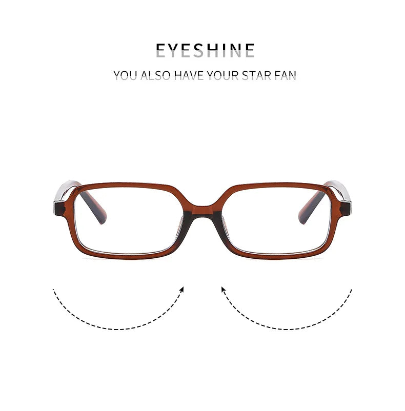 Fashion Retro Small Rectangular Frame Anti-Blue Light Glasses – Women INS Simple Commuting Computer Eyewear