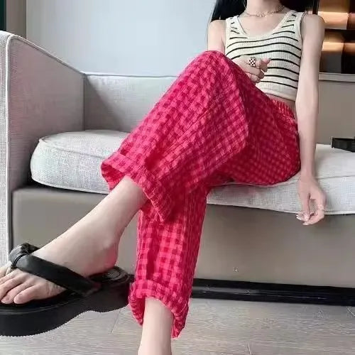 Trendy Oversized Cotton Linen Casual Pants – Women’s Loose Fit Home & Outdoor Pants