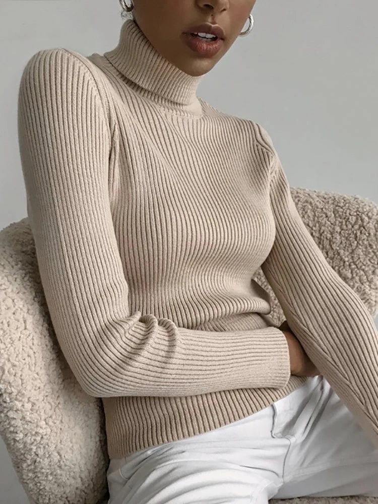 Heliar Women’s Fall Turtleneck Sweater – Soft Knitted Cashmere Pullover, Basic Warm Jumper for Autumn Winter 2024