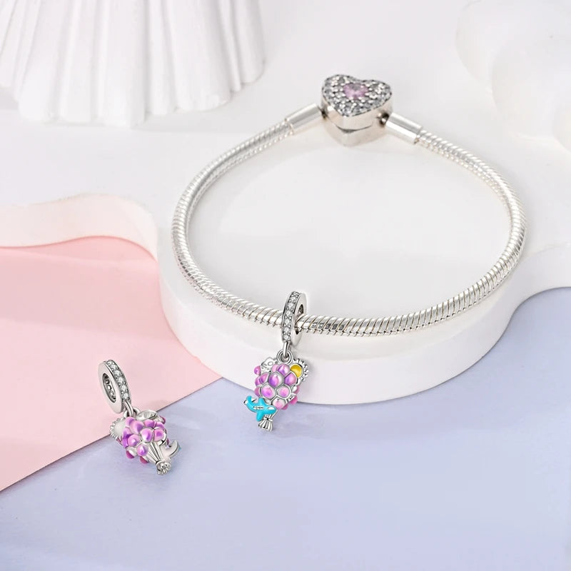 925 Sterling Silver Flying Bird & Butterfly Safety Chain Charm Beads for Original 3mm Bracelet – DIY Jewelry Gift