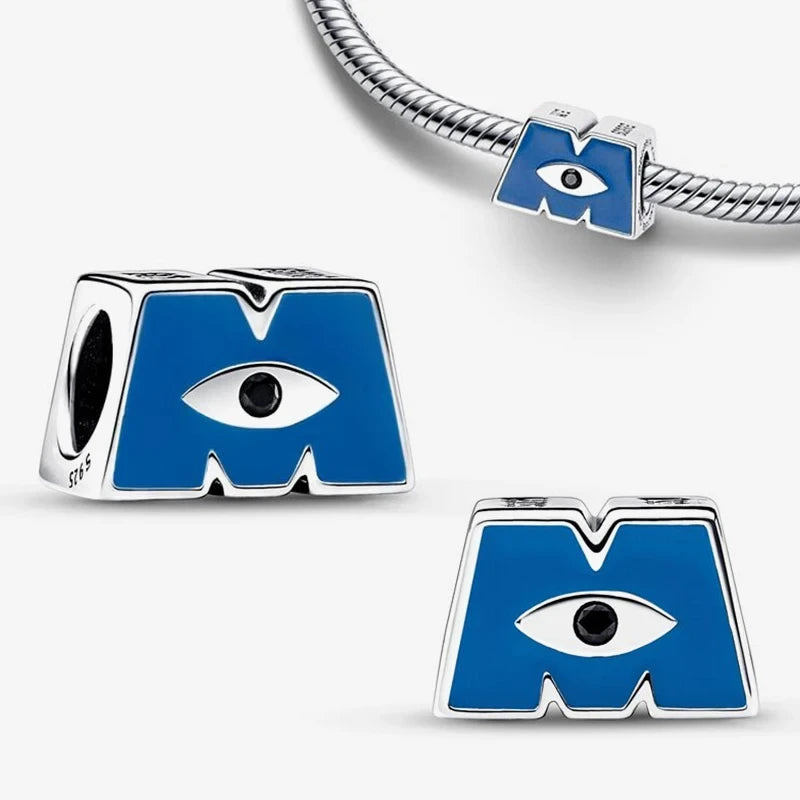 New Halloween Disney Cheshire Cat & Stitch Charm Beads – Fit Original Pandora Bracelet & Necklace, Women’s Holiday Jewelry Gift