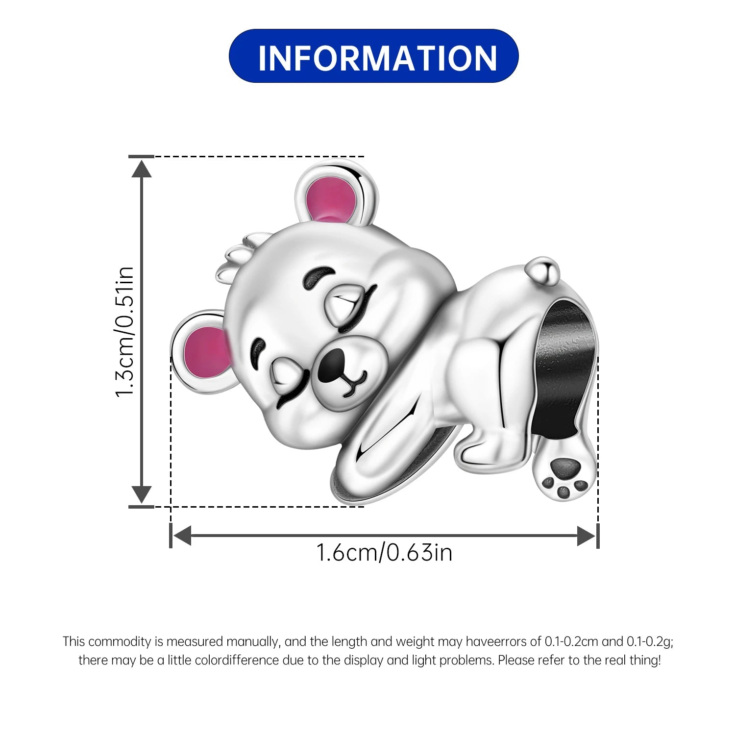 PANPOKI 925 Sterling Silver Blue Hat Penguin Beads | Animal Charms for Original Bracelet DIY Jewelry & Trendy Party Gifts