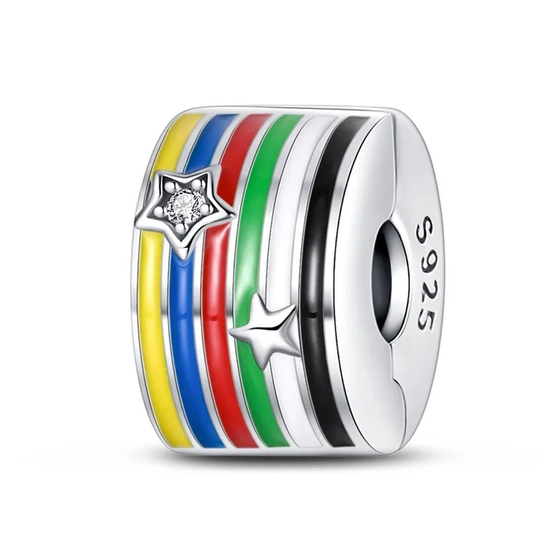 925 Sterling Silver Soccer Trophy Jersey Charm Beads – Fits 3mm Bracelets DIY Jewelry