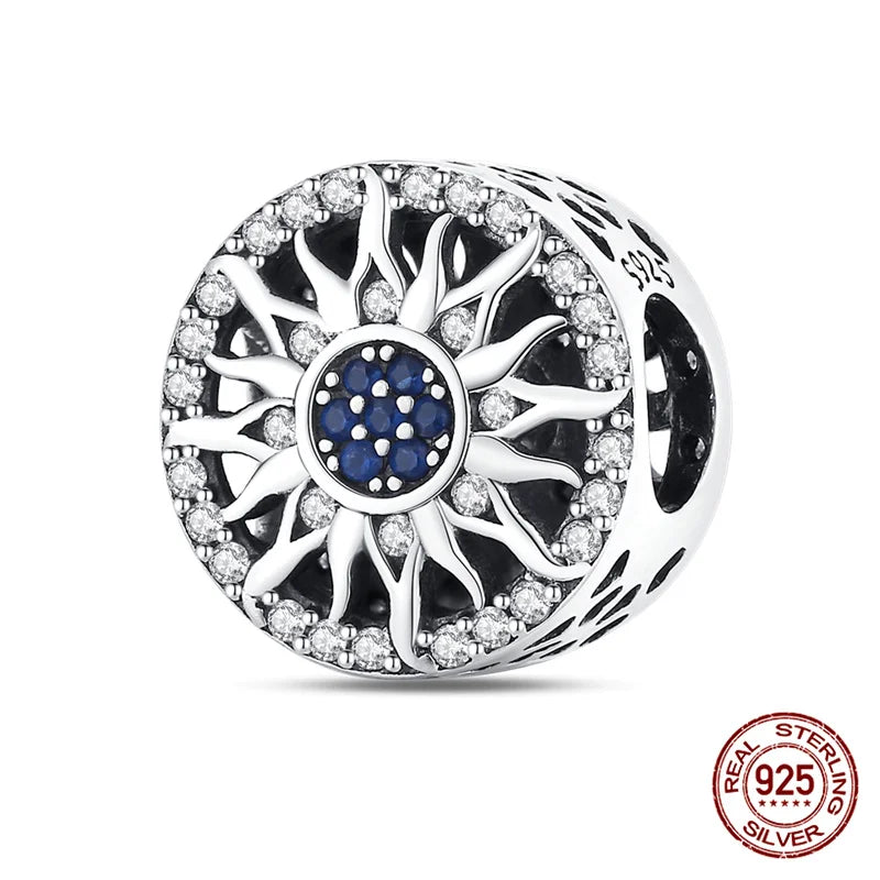 925 Sterling Silver Blue Zircon Evil Eye Charm | Original Devil Eye Series Bead Fits Pandora Bracelet – Women’s DIY Jewelry Gift