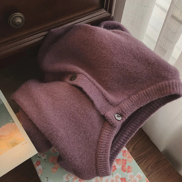 Women’s Knitted Open Cardigan | Casual Korean Style Long Sleeve Autumn Winter Outerwear Sweater Jacket