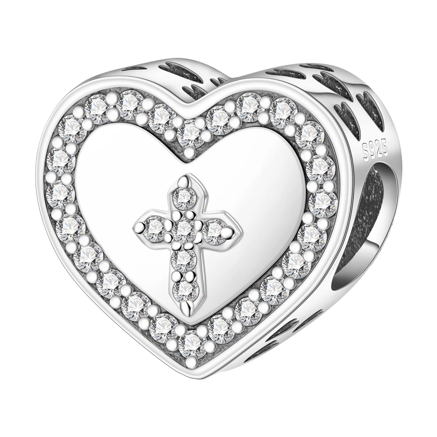 925 Sterling Silver Jesus Religious Symbol Charm Bead | Faith Pendant for Original Bracelet DIY Jewelry Gift