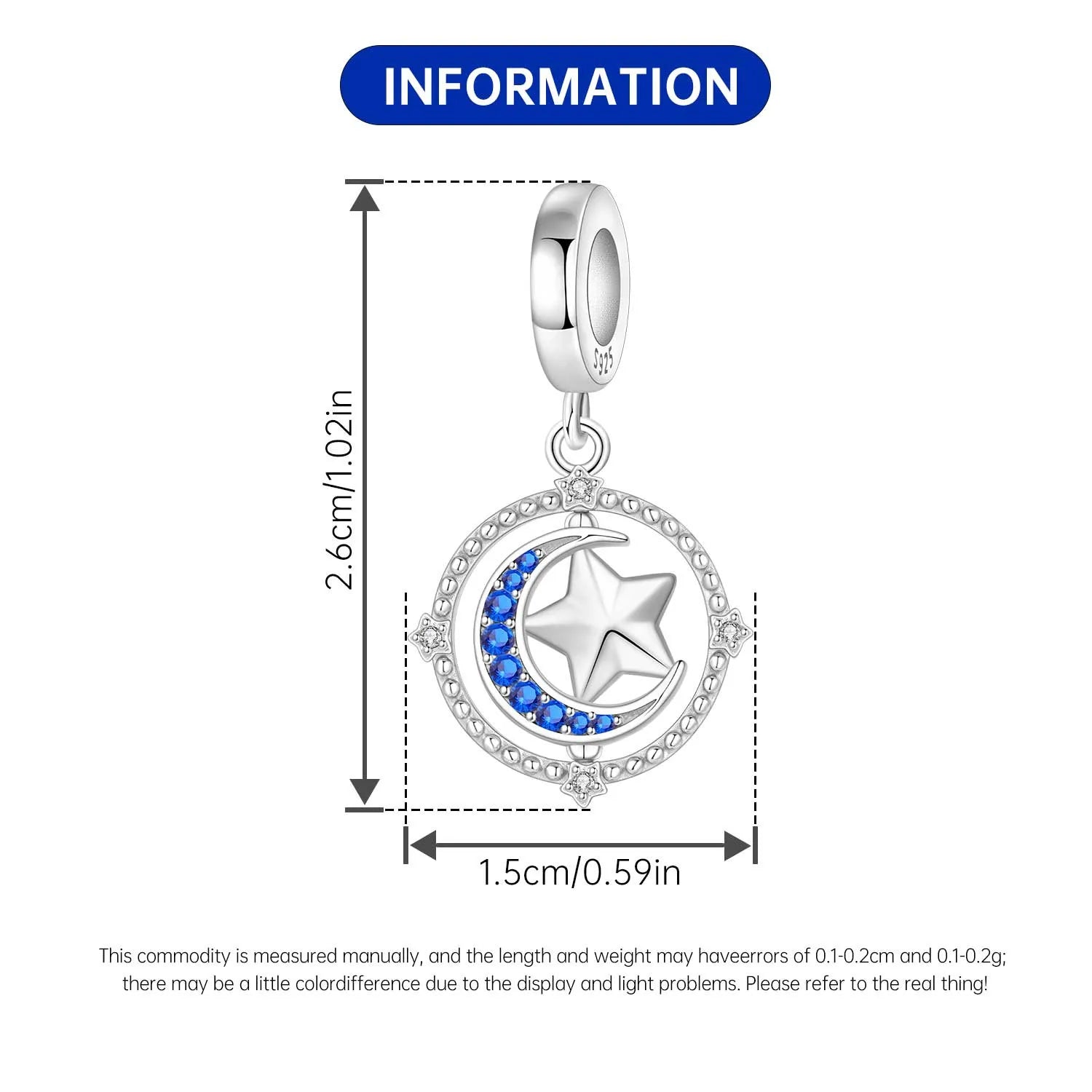 PANPOKI 925 Sterling Silver Switchable Book Pendant Charm | Original Bracelet Beads DIY Jewelry Gift for Women