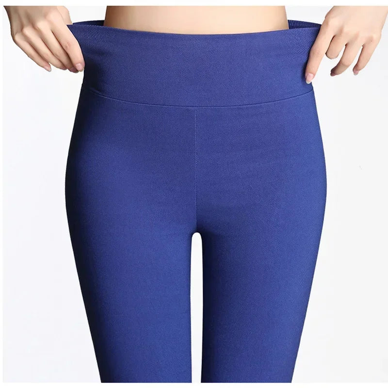 Women’s Winter Pants – Candy Color High Waist Skinny Elastic Trousers | S-6XL Pencil Pants Fashion 15 Colors