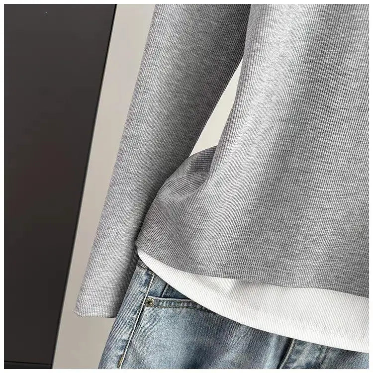 Women’s Loose Long Sleeve T-Shirt – Thin Base Layer Inner Wear | Casual Basic Top for Spring, Summer & Autumn