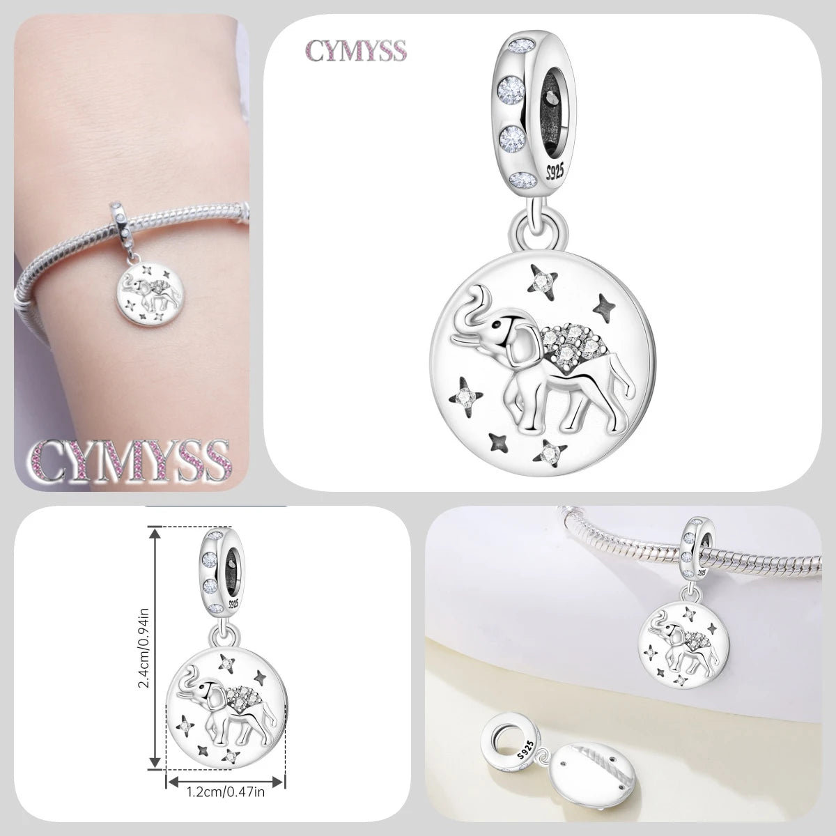 Hot Sale 925 Sterling Silver Dog & Cat Pet Charms | Cute Animal Pendant for Women Bracelet & Necklace DIY Jewelry Gift