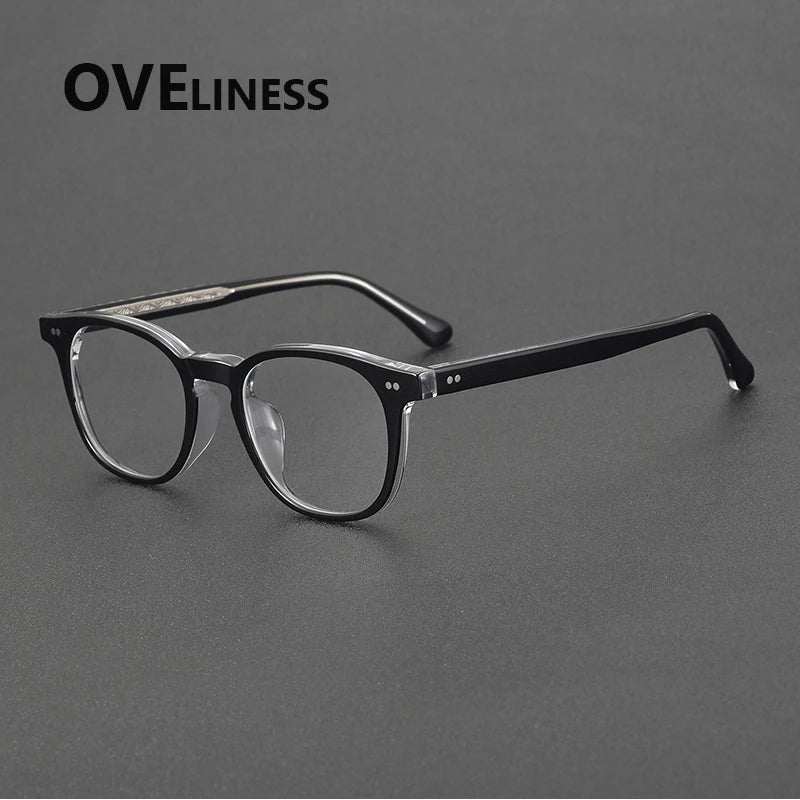 2025 Vintage Round Acetate Glasses 👓 Unisex High-Quality Eyewear