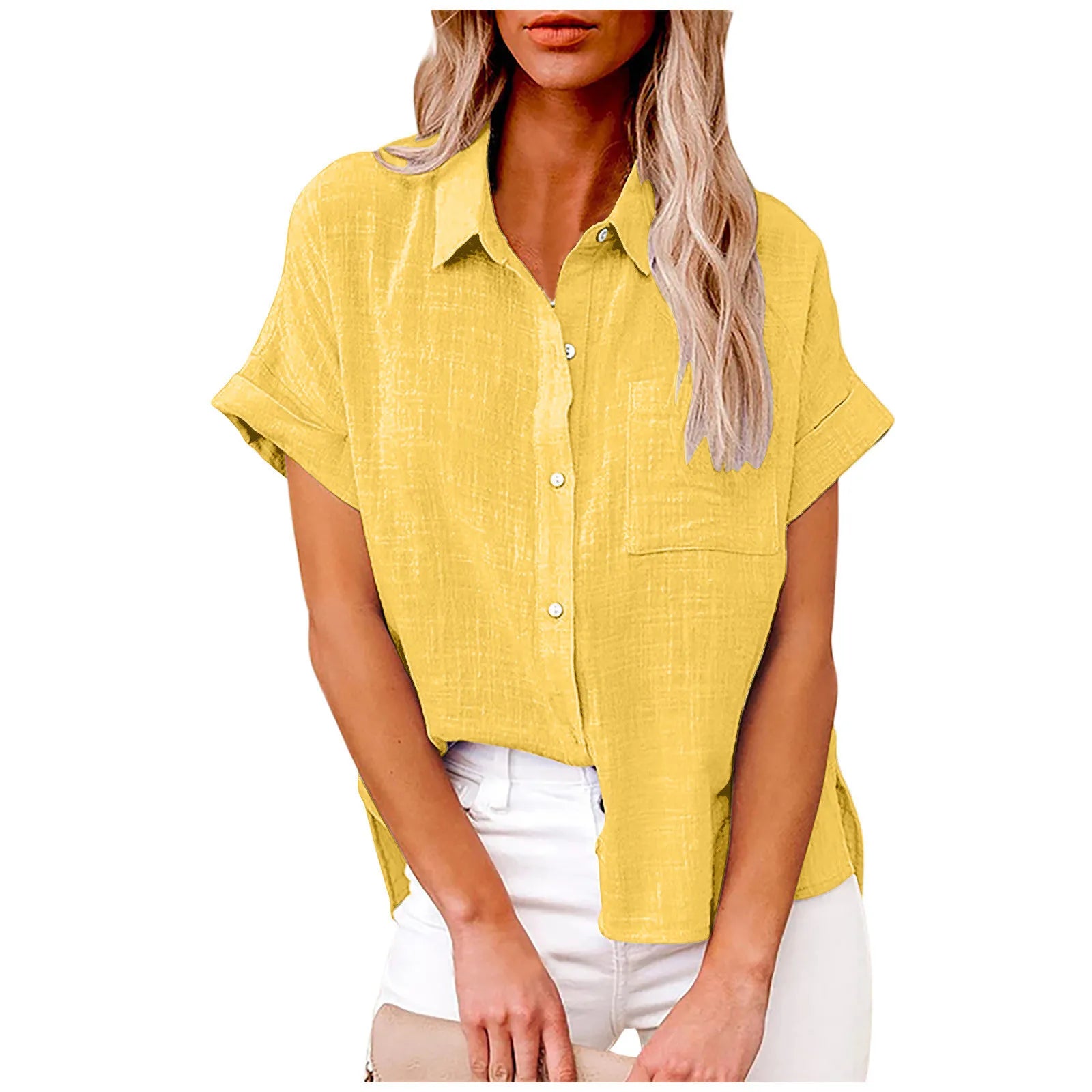 Women’s Cotton Linen T-Shirt | Summer Loose Fit Top | Casual Streetwear Blouse for Ladies