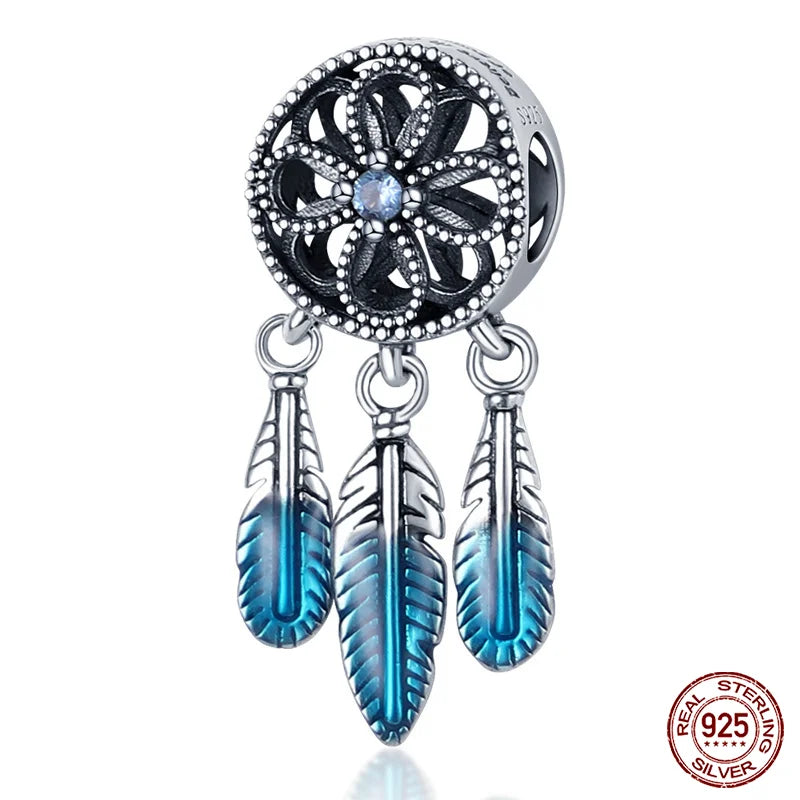 Blue Ocean Series 925 Sterling Silver Turtle Crab Mermaid Charms for 3mm Bracelet