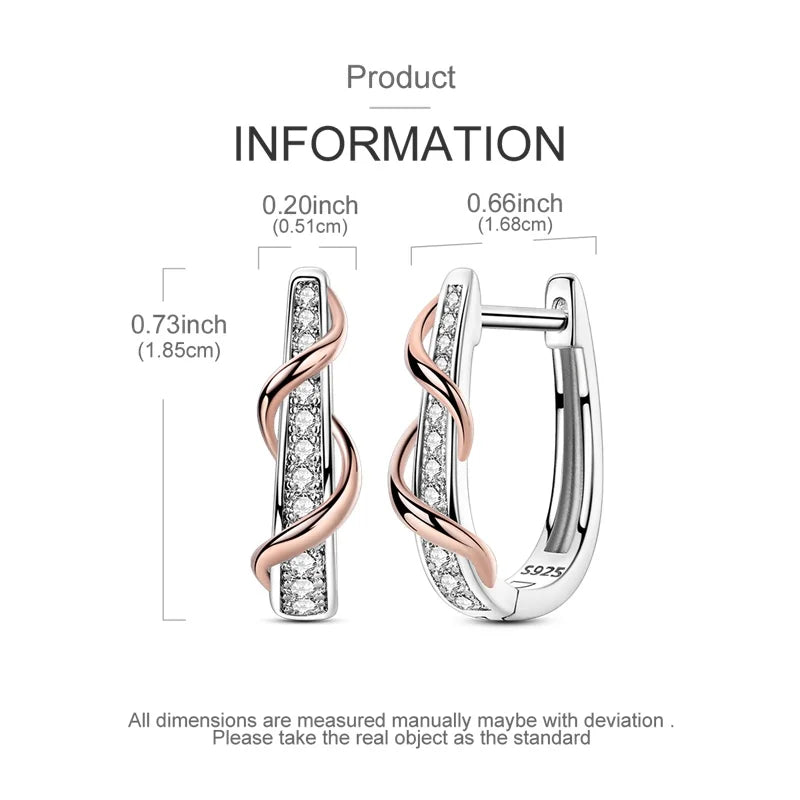 New Original 925 Sterling Silver Sweetheart Bow & Crab Ocean Earrings | Donut Zircon Round Design Women’s Fine Jewelry