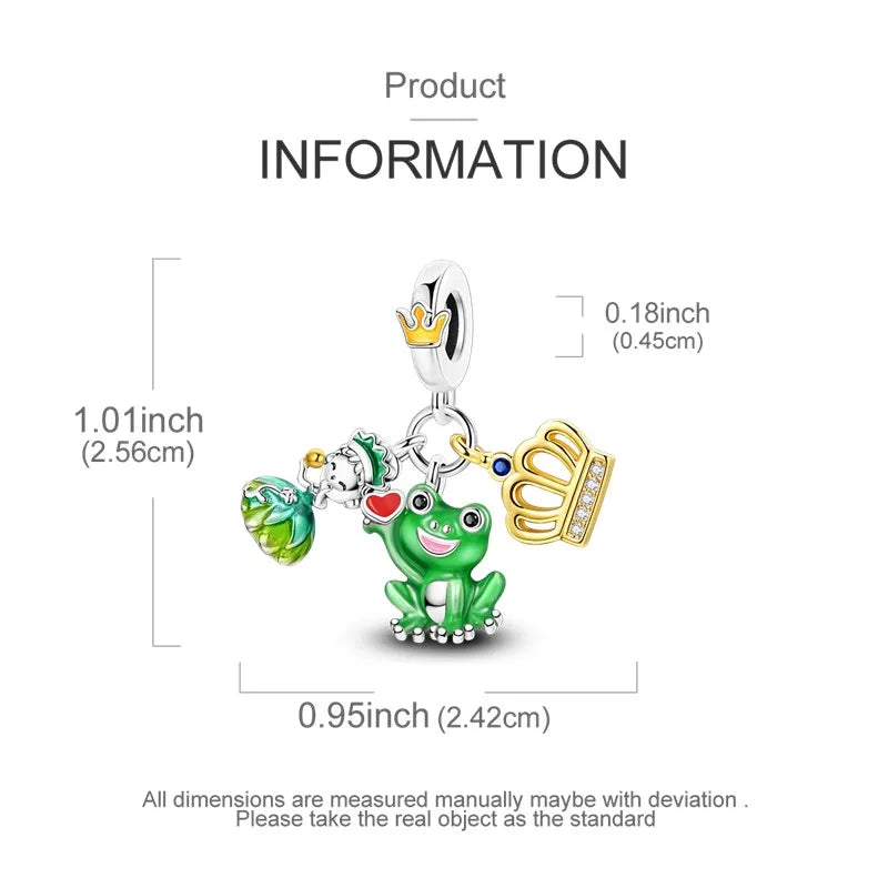 925 Sterling Silver Colorful CZ Zircon Dangle Charm | 2025 New Fashion Bead | Fits Pandora Bracelet | DIY Jewelry Gift