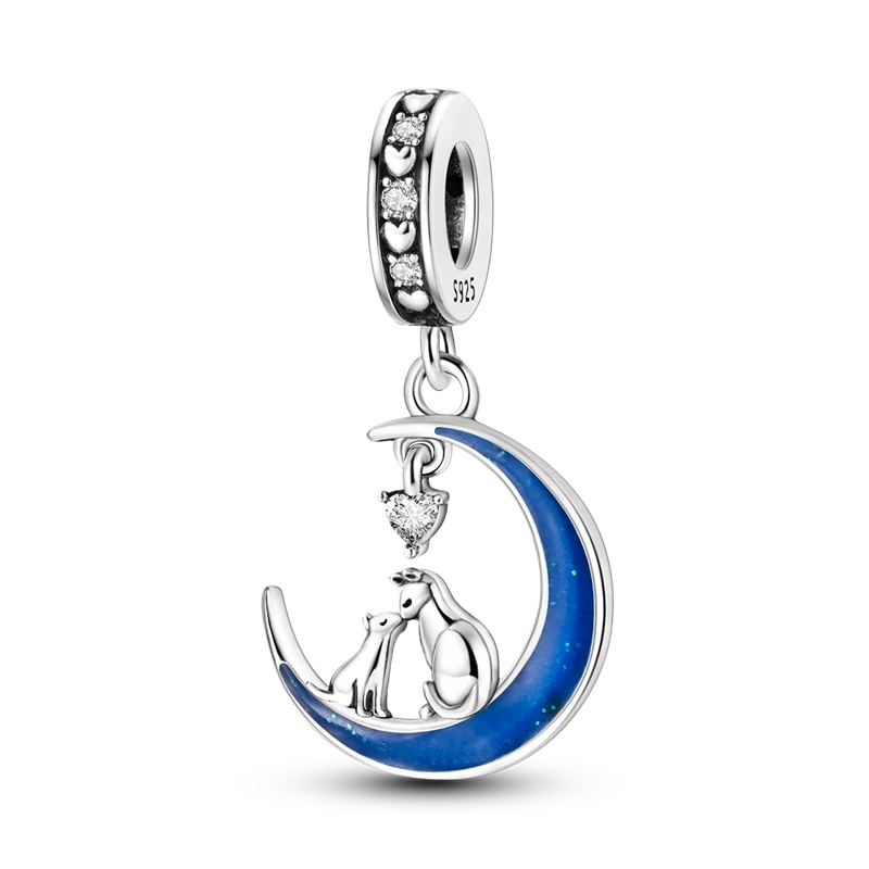 Blue Series 925 Sterling Silver Charms | Butterfly, Earth & Ocean Beads Pendants Fit Original Bracelet DIY Jewelry