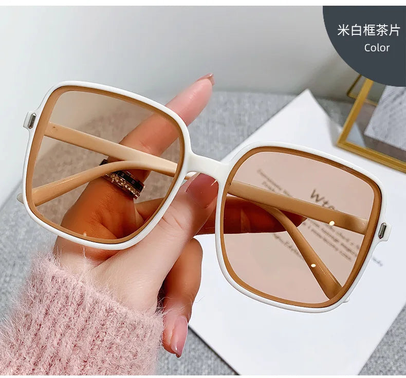 New Oversized Rectangle Sunglasses – Women’s Fashion Square Sun Glasses & Men’s Classic Vintage Eyewear | UV400 Oculos De Sol