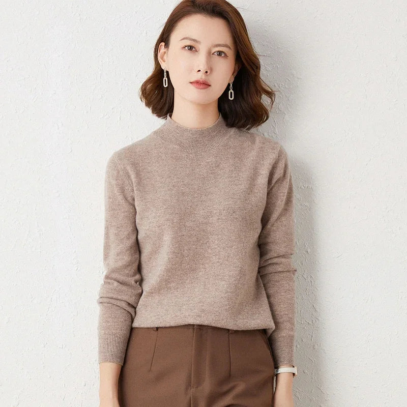 2025 Thick Warm Turtleneck Sweater for Women | Loose Fit Knitted Pullover | Autumn Winter Solid Color Jumper