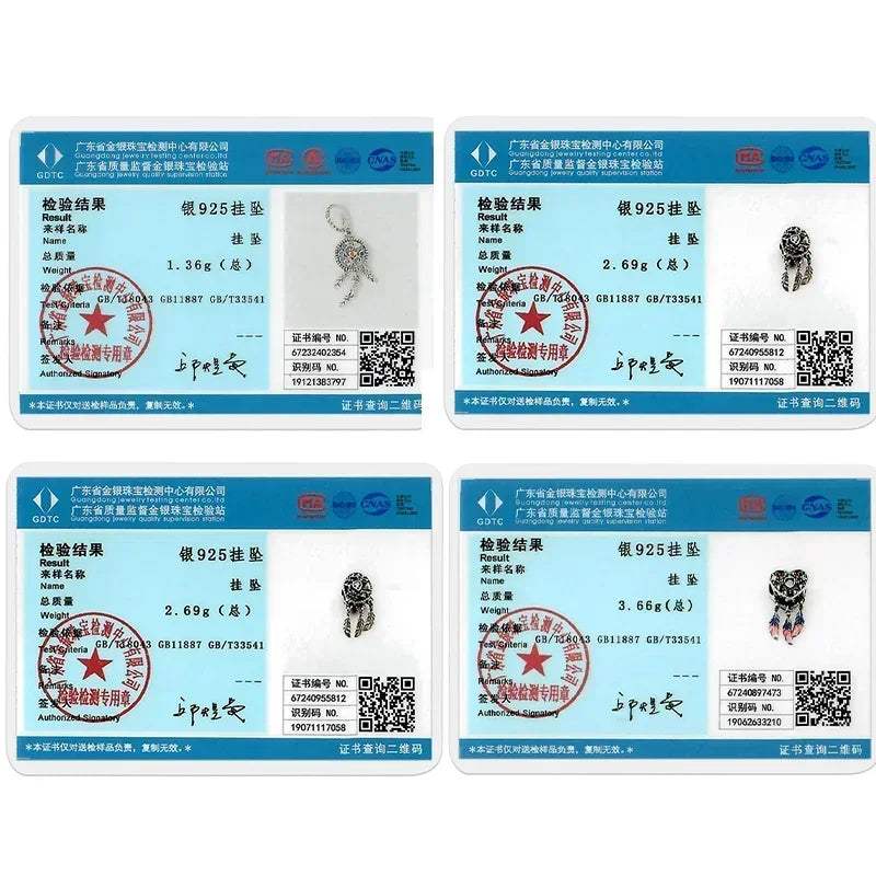 925 Sterling Silver Colorful Zircon Heart Dreamcatcher Charm – Feather Beads Fit Original Pandora Bracelet DIY Jewelry Gift for Women