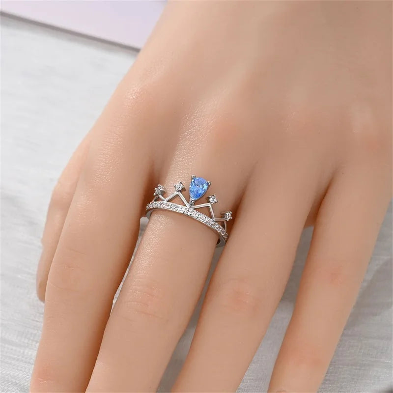925 Sterling Silver Rings Collection | Bow, Heart, Sun, Moon & Star Zircon Rings for Women Jewelry Gift