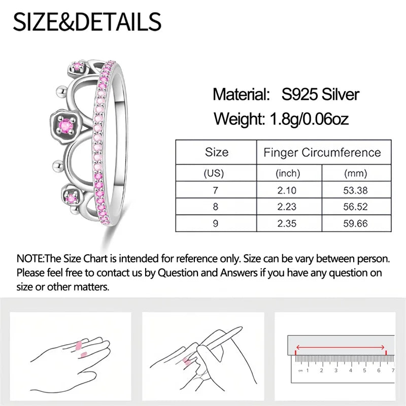 925 Sterling Silver Rings Collection | Bow, Heart, Sun, Moon & Star Zircon Rings for Women Jewelry Gift