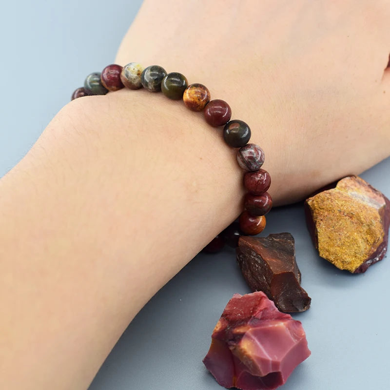 Original Natural Pyrite & Hematite Energy Beads Bracelet – Slimming Health Care Jewelry Gift for Men & Women