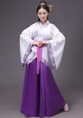 Vintage Women’s Top & Skirt 2-Piece Set – Princess Hanfu Costume Cosplay Elegant Traditional Chinese Clothing 👘✨