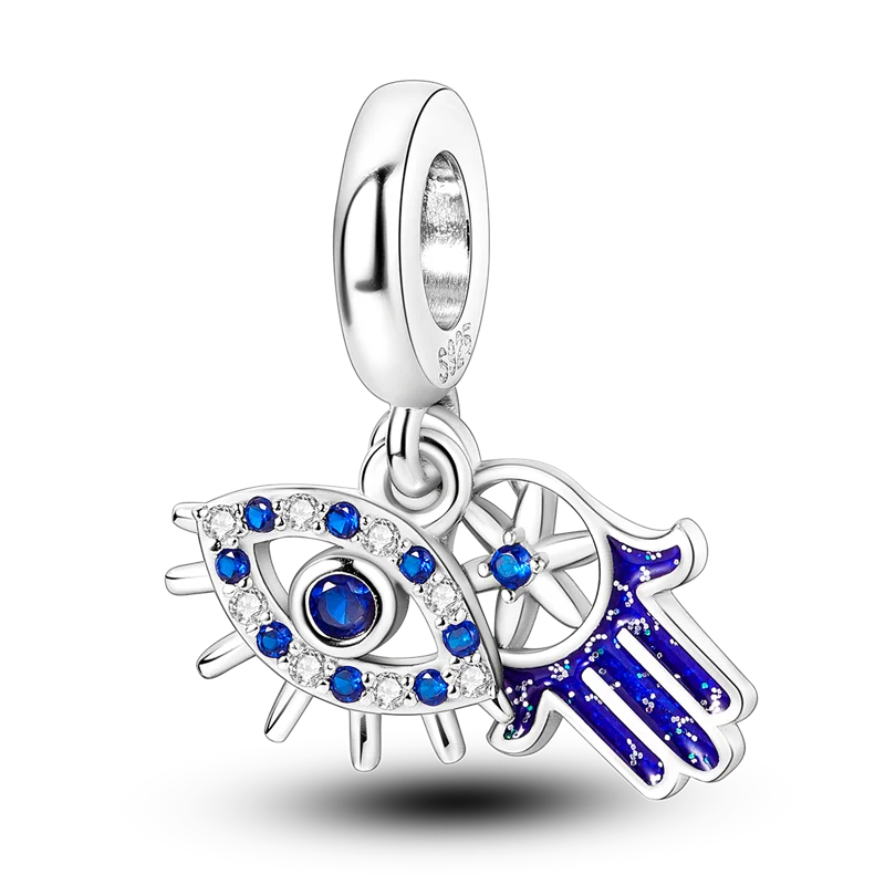 Blue Series 925 Sterling Silver Charms | Butterfly, Earth & Ocean Beads Pendants Fit Original Bracelet DIY Jewelry
