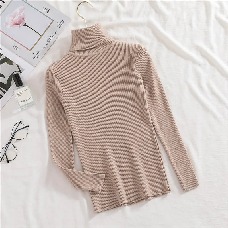 Heliar Women’s Fall Turtleneck Sweater – Soft Knitted Cashmere Pullover, Basic Warm Jumper for Autumn Winter 2024