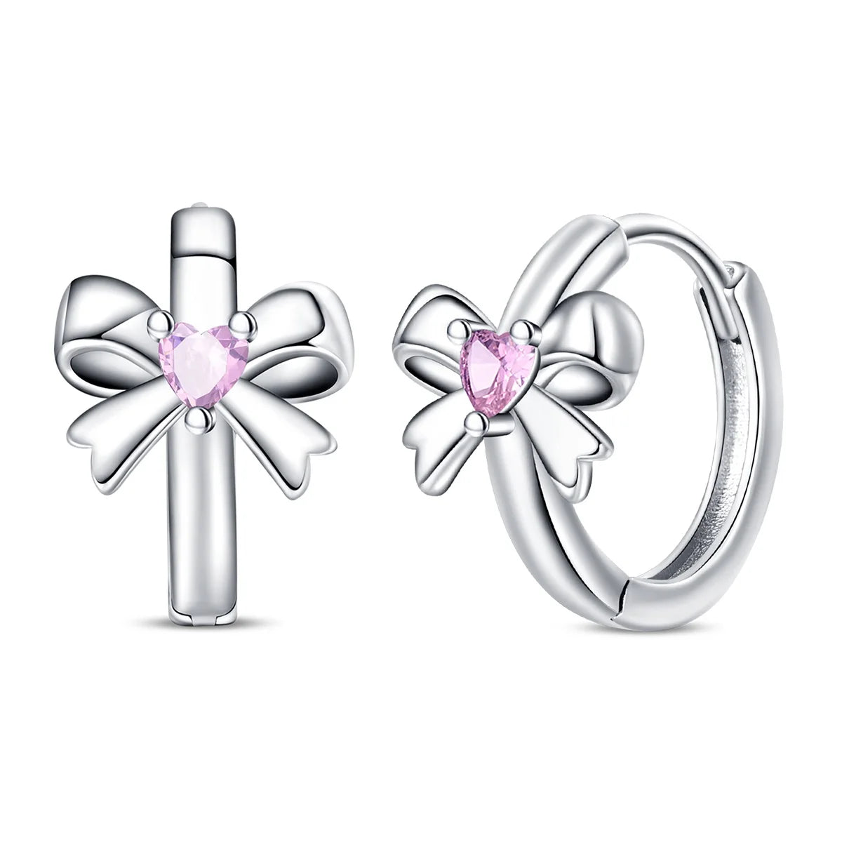 2024 New 925 Sterling Silver Bow Tie Jewelry Set | Zircon Ring, Earrings, Bracelet & Necklace for Women Gift