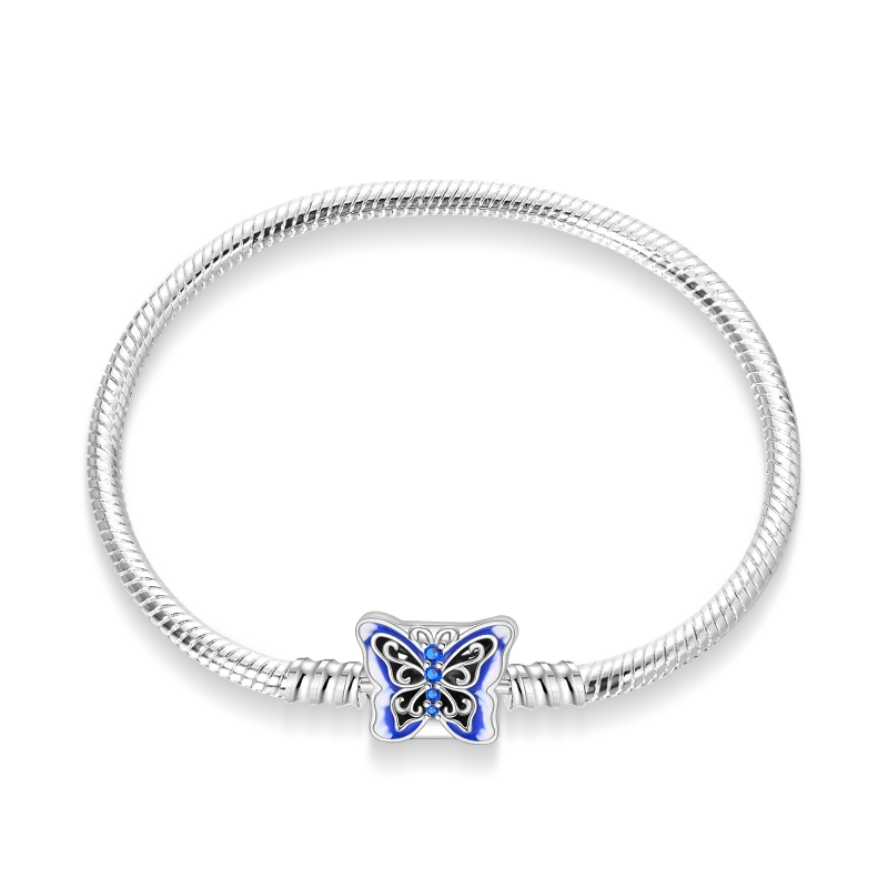 S925 Sterling Silver Snake Bone Chain Bracelet | Pandora Fit DIY Jewelry