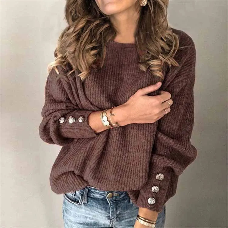Women’s Knitted Turtleneck Sweater | Fall Winter Warm Loose Pullover | Plus Size Solid Long Sleeve Jumper 2024