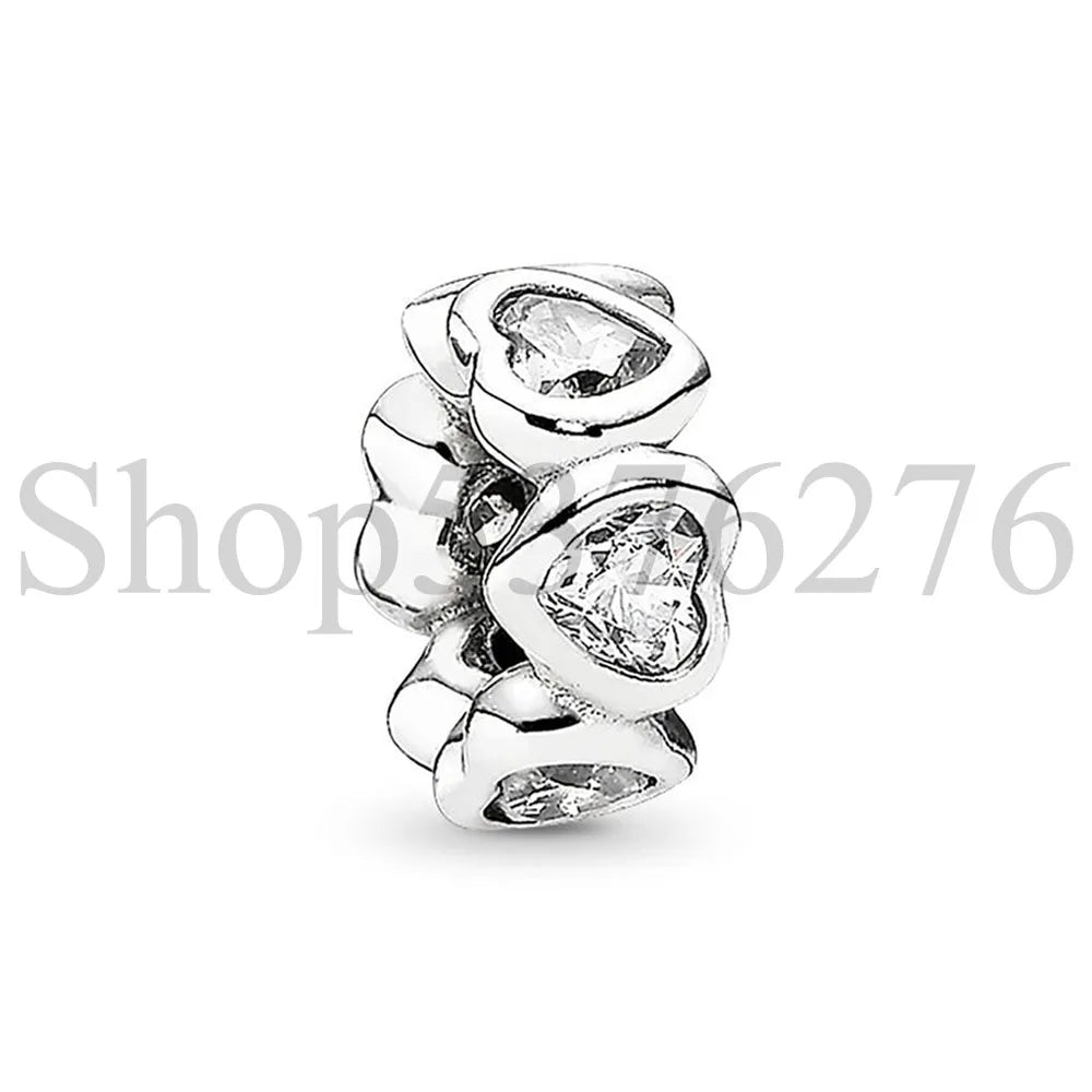 925 Sterling Silver Dazzling Daisy Flower Spacer Charm | Forget Me Not Bead for Women Bracelet DIY Jewelry Gift