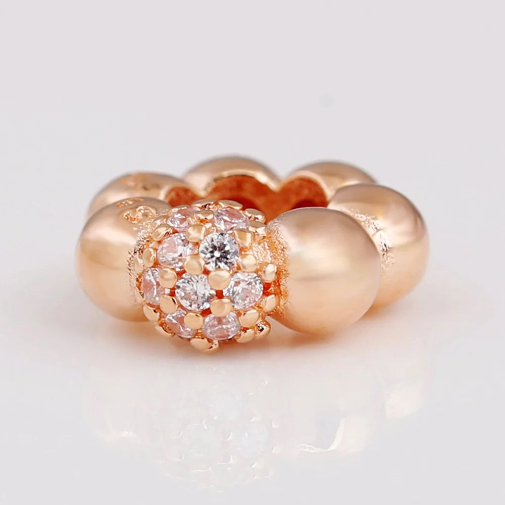 925 Sterling Silver Dazzling Daisy Flower Spacer Charm | Forget Me Not Bead for Women Bracelet DIY Jewelry Gift