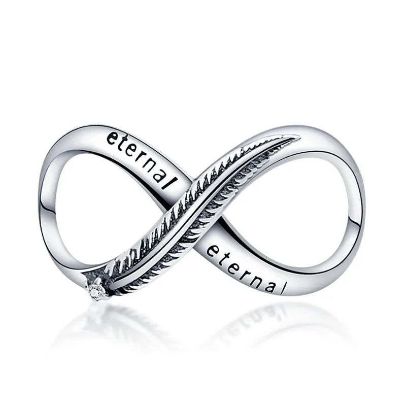 925 Sterling Silver Inlaid Zircon Love Heart & Snake Dangle Charm – Fits Original Pandora Bracelet, Women’s Jewelry Pendant Bead