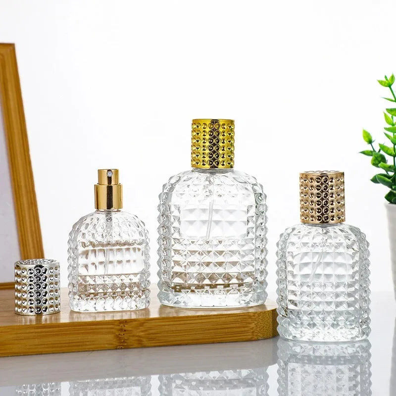 30ML/50ML Travel Perfume Atomizer – 1PCS/3PCS Pineapple-Shaped Refillable Spray Bottle | Portable Transparent Unisex Dispenser