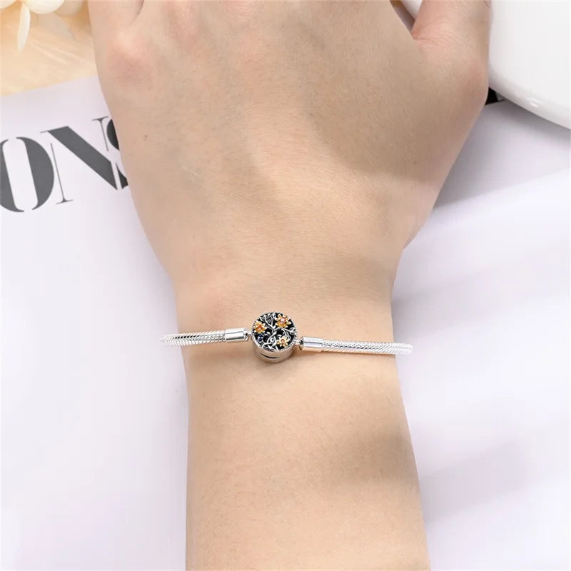 S925 Sterling Silver Snake Bone Chain Bracelet | Pandora Fit DIY Jewelry
