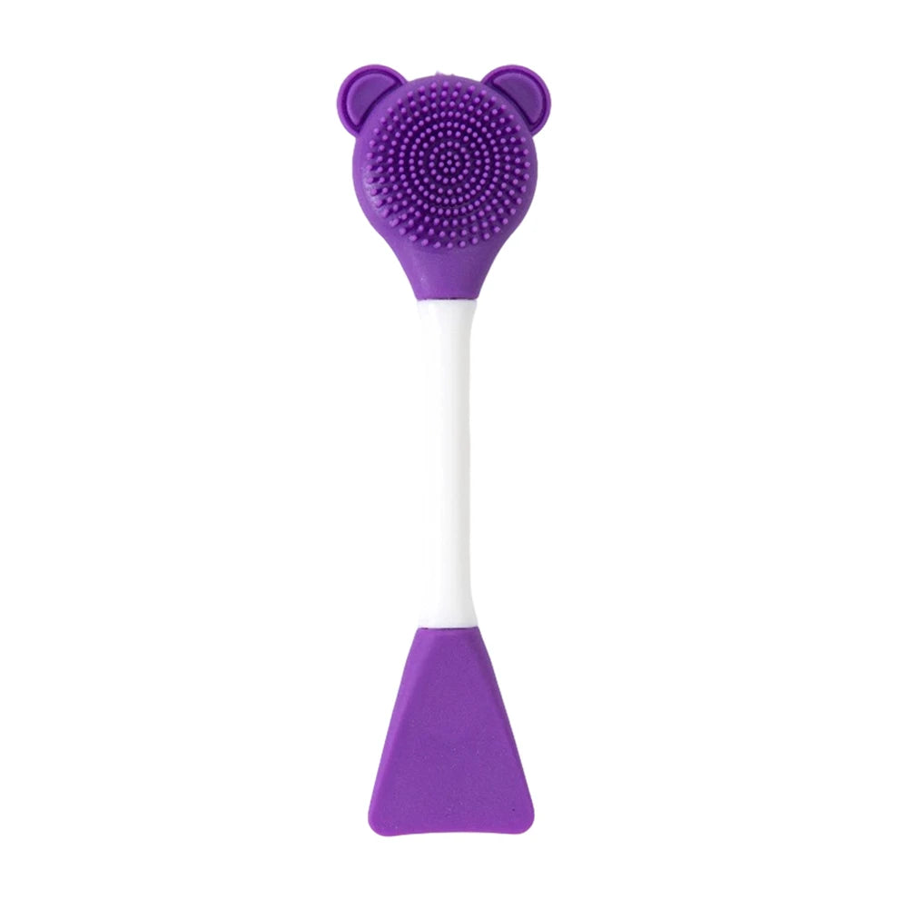 2-in-1 Facial Cleaning Silicone Brush & Mask Applicator – Skincare Spa Wash Tool