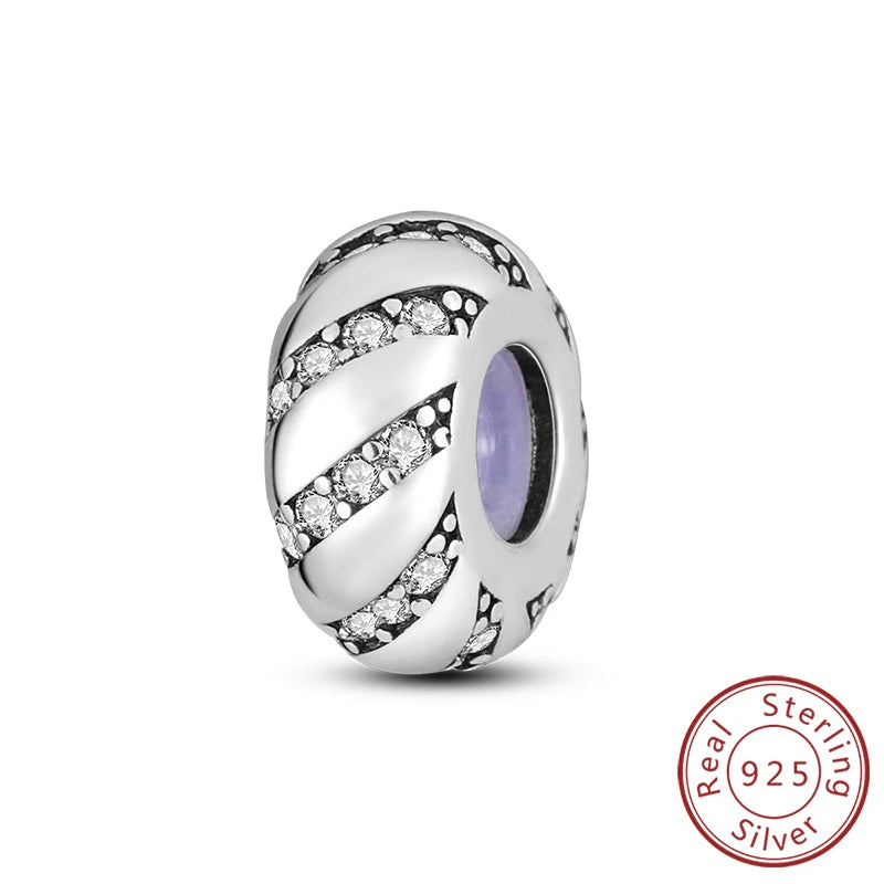 925 Sterling Silver Star, Moon & Watch Cube Charms | Original Beads Fit Bracelet & Pendant DIY Fine Jewelry Gift for Women