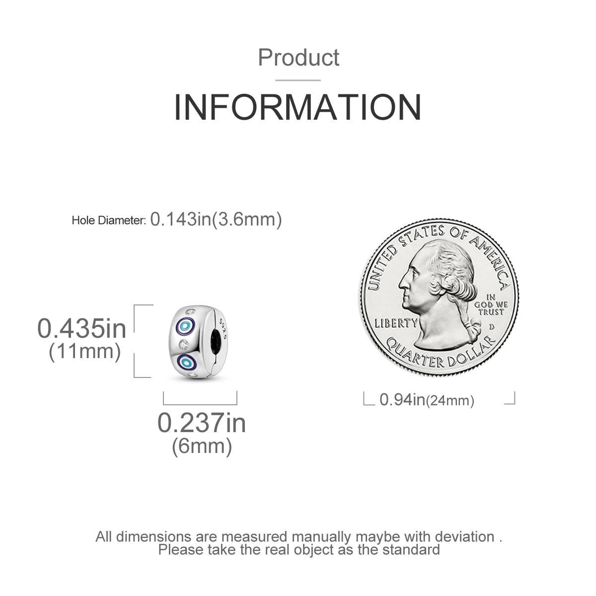 925 Sterling Silver Pave Clip Charms with Safety Chain | Colored Beads Stopper Clasp Fit Original Pandora Bracelet Jewelry