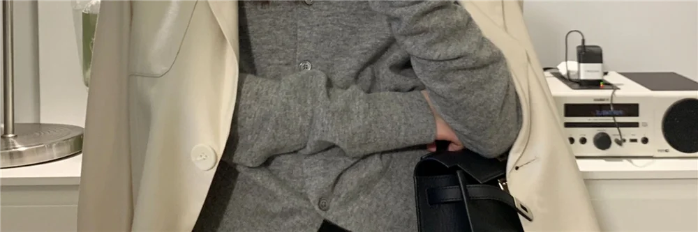 Elegant Knitted Open Cardigan for Women | Slim Fit V-Neck Korean Style Sweater 2025