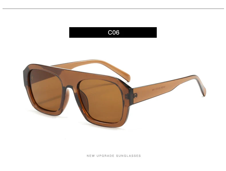 Classic Rectangular Large Frame Sunglasses – Women Fashion New Retro Sun Glasses | INS Eyeglasses Men Unisex