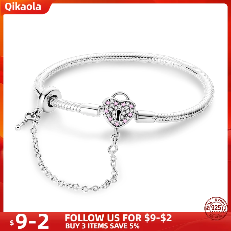 S925 Sterling Silver Snake Bone Chain Bracelet | Pandora Fit DIY Jewelry