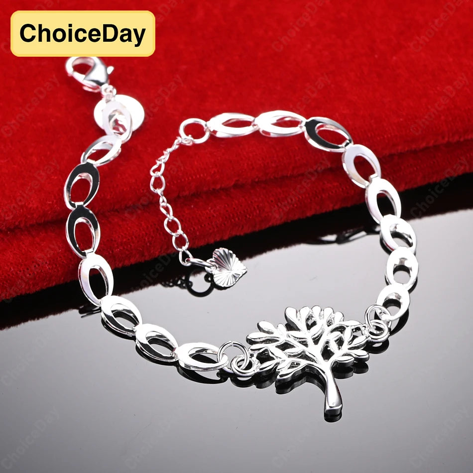 ChoiceDay 8 Inch 925 Sterling Silver Figaro Chain Bracelet – Men & Women Fashion Accessory