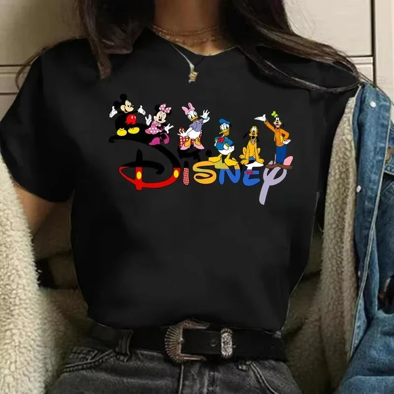 Cute Letter Print Women’s T-Shirt | Y2K Trendy Casual Short Sleeve Summer Top for Girls